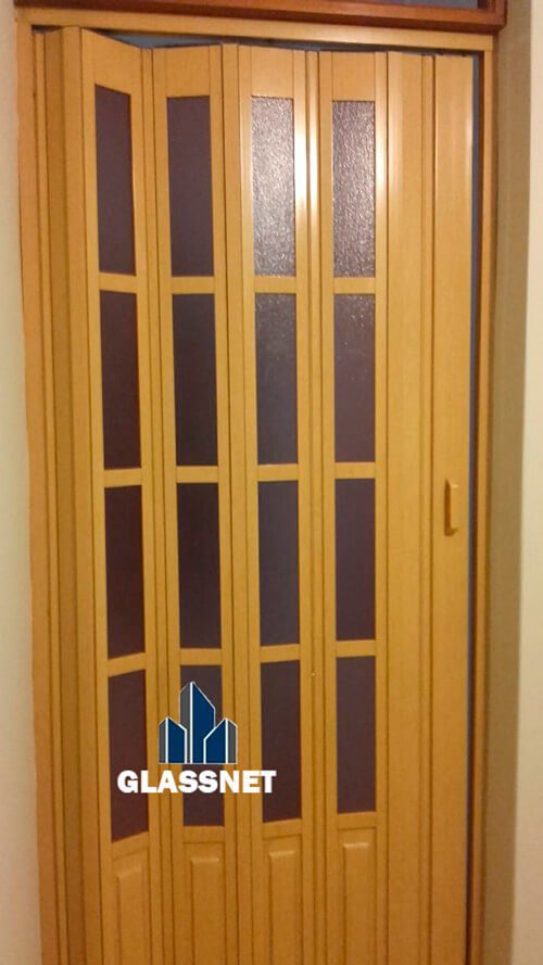 puertas plegables color pino